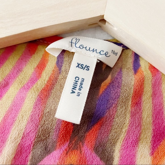 Anthropologie Floreat Sheer Tropical Silk Tunic - Picture 3 of 11